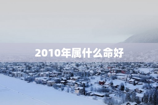 2010年属什么命好