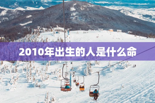 2010年出生的人是什么命
