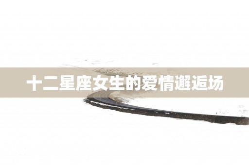 十二星座女生的爱情邂逅场