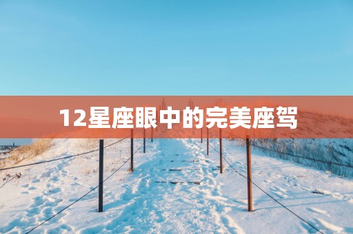 12星座眼中的完美座驾