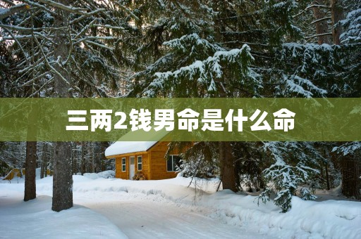 三两2钱男命是什么命