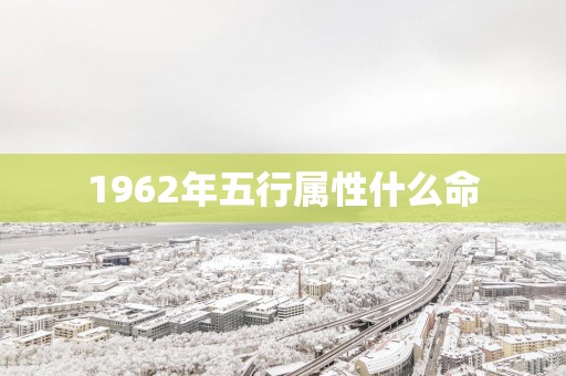 1962年五行属性什么命