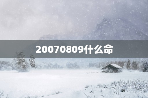 20070809什么命
