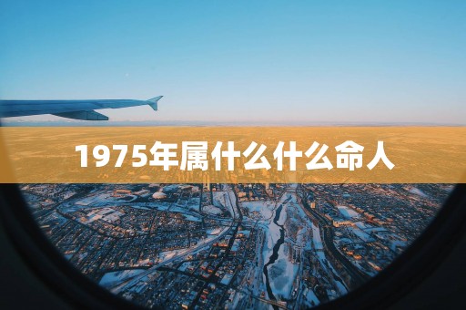 1975年属什么什么命人
