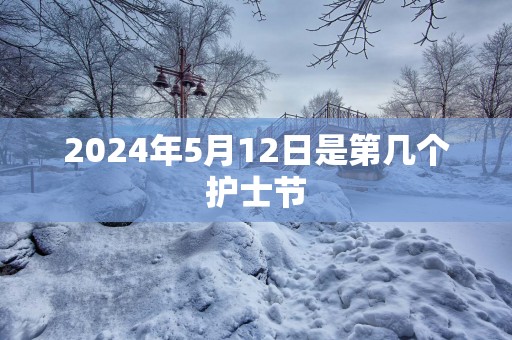 2025年5月12日是第几个护士节