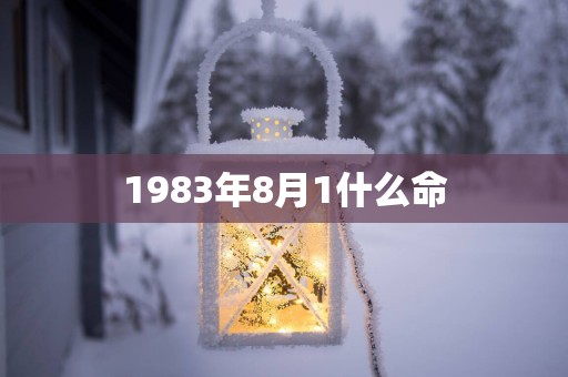 1983年8月1什么命