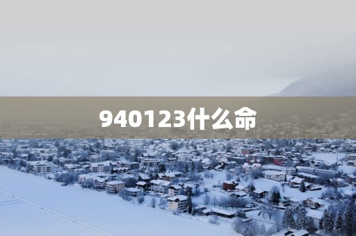 940123什么命