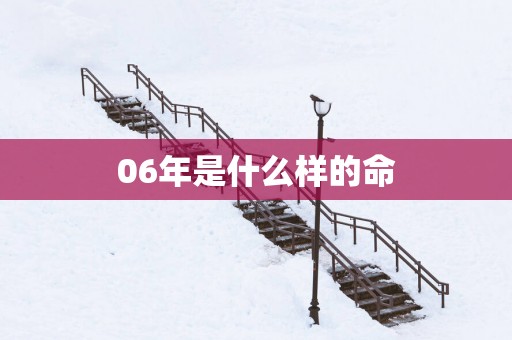 06年是什么样的命