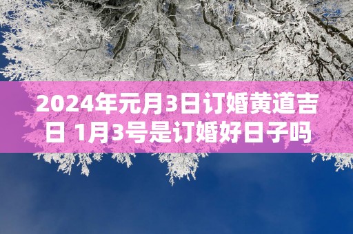 2025年元月3日订婚黄道吉日 1月3号是订婚好日子吗