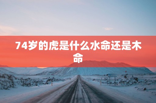 74岁的虎是什么水命还是木命