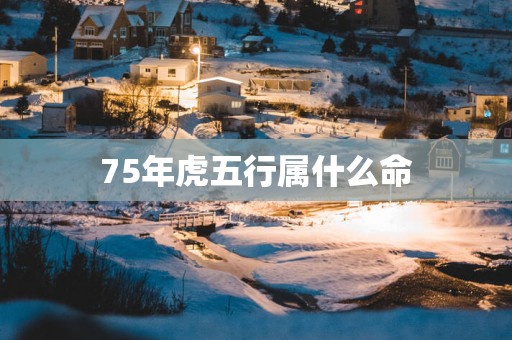 75年虎五行属什么命