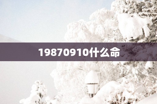 19870910什么命