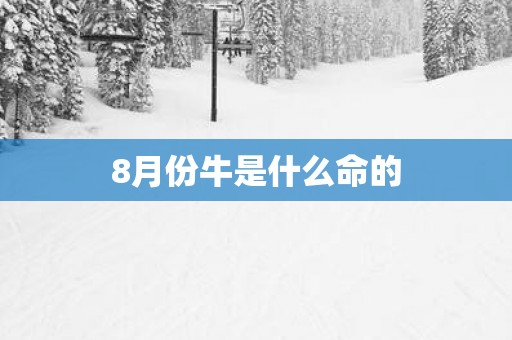 8月份牛是什么命的
