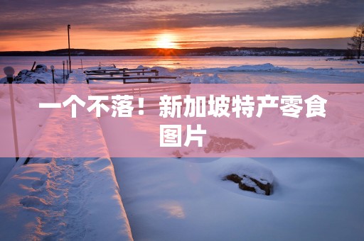 一个不落！新加坡特产零食图片