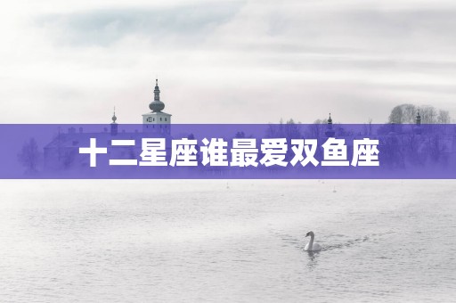 十二星座谁最爱双鱼座