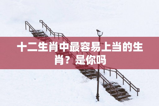 十二生肖中最容易上当的生肖？是你吗