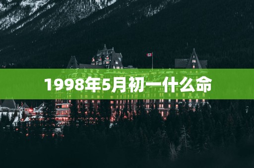 1998年5月初一什么命