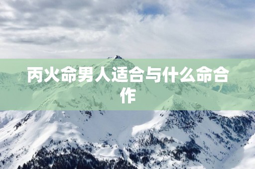 丙火命男人适合与什么命合作