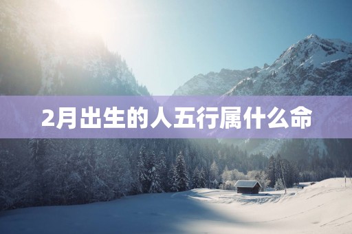 2月出生的人五行属什么命