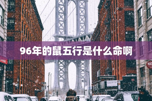 96年的鼠五行是什么命啊