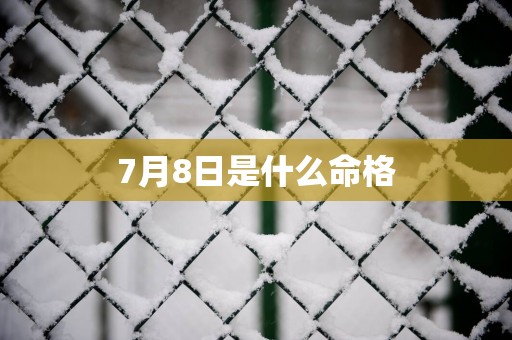 7月8日是什么命格