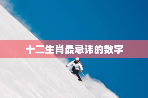 十二生肖最忌讳的数字