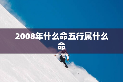 2008年什么命五行属什么命