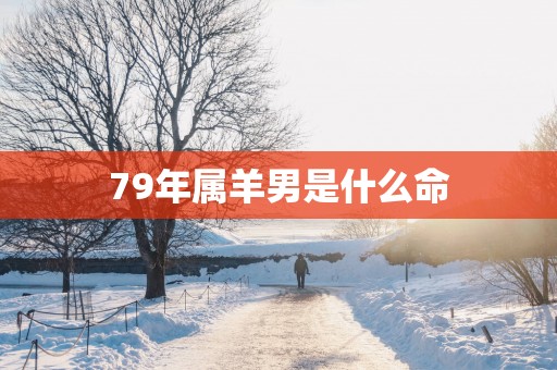 79年属羊男是什么命
