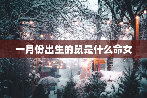 一月份出生的鼠是什么命女