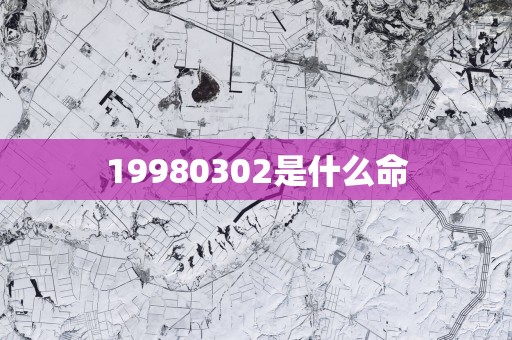 19980302是什么命