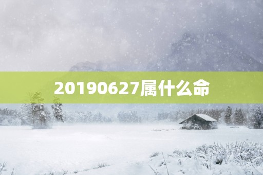 20190627属什么命