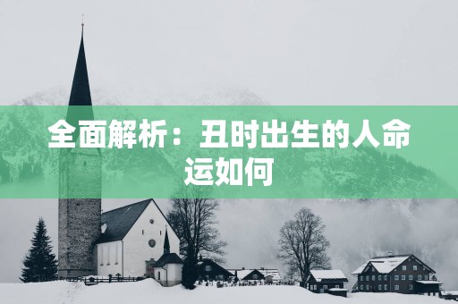 全面解析：丑时出生的人命运如何