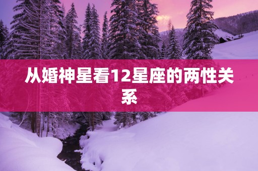 从婚神星看12星座的两性关系