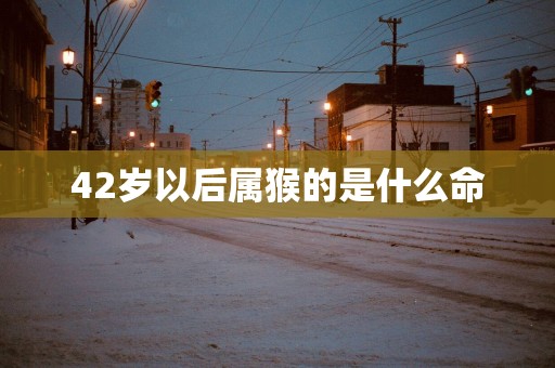 42岁以后属猴的是什么命