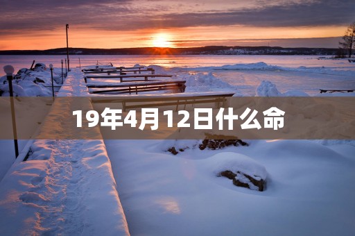 19年4月12日什么命
