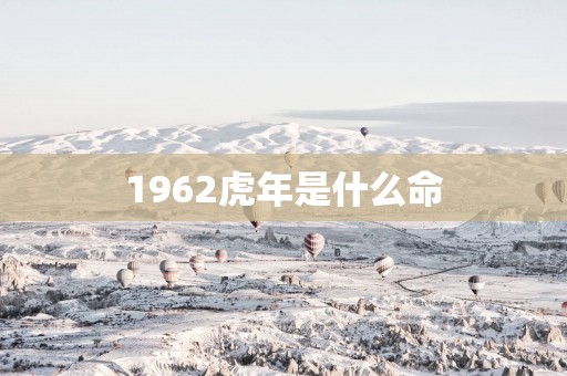 1962虎年是什么命