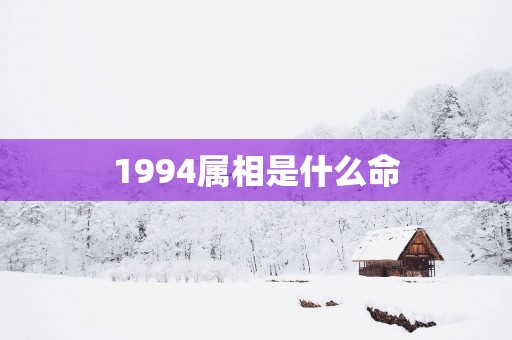 1994属相是什么命