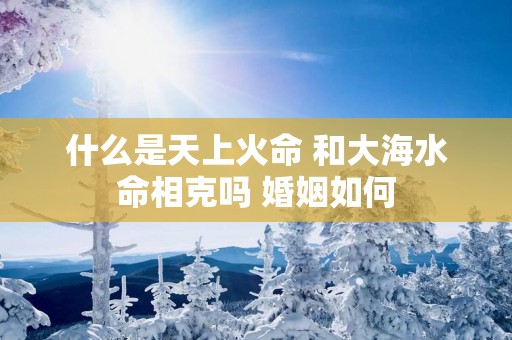 什么是天上火命 和大海水命相克吗 婚姻如何