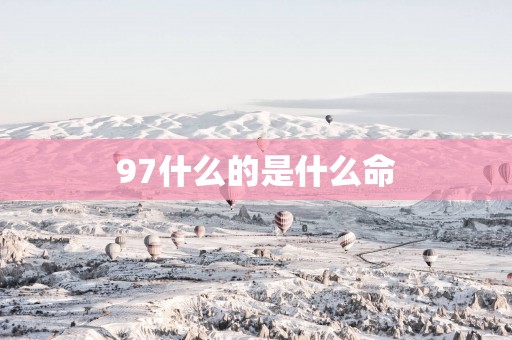 97什么的是什么命