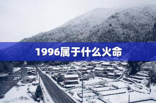 1996属于什么火命