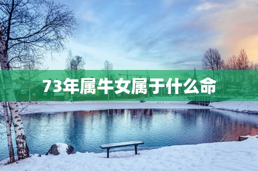 73年属牛女属于什么命