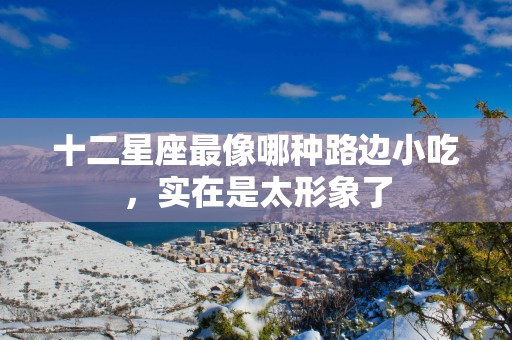 十二星座最像哪种路边小吃，实在是太形象了