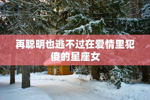 再聪明也逃不过在爱情里犯傻的星座女