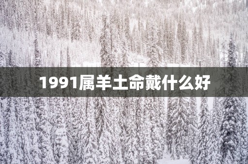1991属羊土命戴什么好