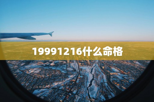 19991216什么命格