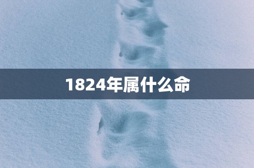 1824年属什么命