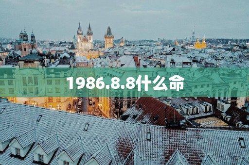 1986.8.8什么命