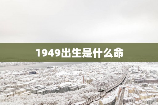 1949出生是什么命