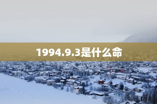 1994.9.3是什么命