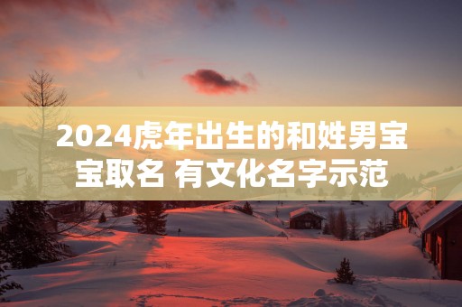 2025蛇年出生的和姓男宝宝取名 有文化名字示范